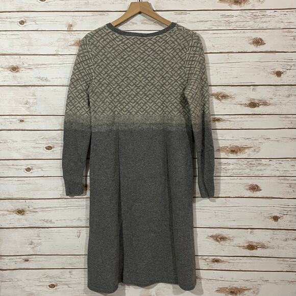 Lafayette148 New York Wool Cashmere Blend Sweater Dress - Gray - Small - Picture 11 of 11